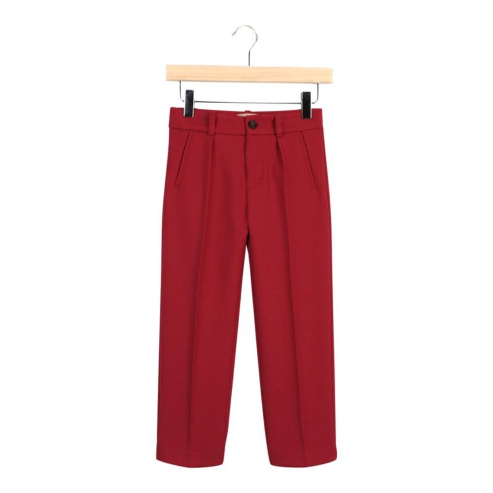 Gucci Pleated Trouser Pants Red Boys